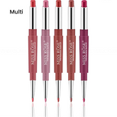 Miss Rose High Pigment 2 In 1 Lip Liner Lipstick - Multi Shades